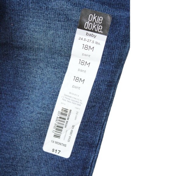 OKIE DOKIE Denim Toddler Girl Size 2 Jeggings NWT! - Picture 6 of 7